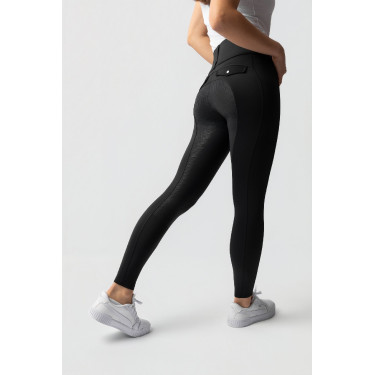 Legging híbrido Horze Anya mujer fullgrip Negro