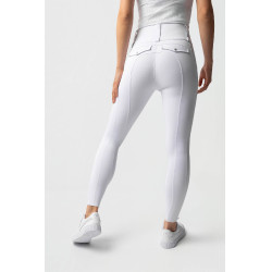 Legging híbrido Horze Anya mujer fullgrip Blanco brillante