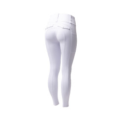 Legging híbrido Horze Anya mujer fullgrip Blanco brillante