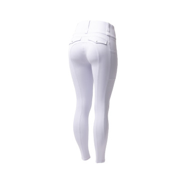 Legging híbrido Horze Anya mujer fullgrip Blanco brillante