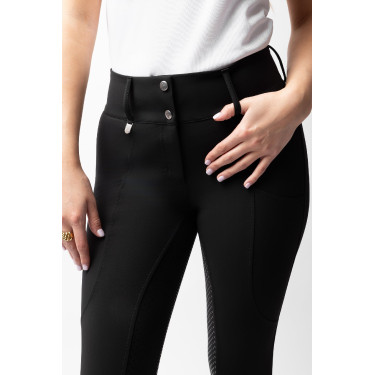 Pantalón Horze Grand Prix Pro con culera completa para mujer Negro Pantalón Horze Grand Prix Pro con culera completa para mujer Negro