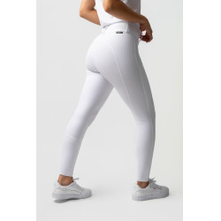Pantalón Horze Grand Prix III Show con culera completa para mujer Blanco brillante