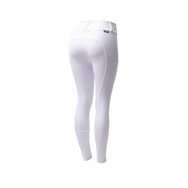 Pantalón Horze Grand Prix III Show con culera completa para mujer Blanco brillante