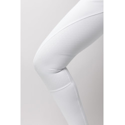 Pantalón de equitación Horze Leonie con culera completa para mujer Blanco brillante Pantalón de equitación Horze Leonie con culera completa para mujer Blanco brillante