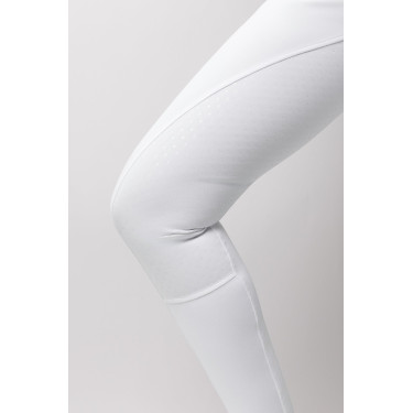 Pantalón de equitación Horze Leonie con culera completa para mujer Blanco brillante Pantalón de equitación Horze Leonie con culera completa para mujer Blanco brillante