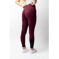 Pantalón de equitación Horze Evelyn de asiento completo para mujer Port Royale Burdeos Pantalón de equitación Horze Evelyn de asiento completo para mujer Port Royale Burdeos