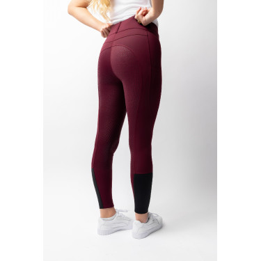 Pantalón de equitación Horze Evelyn de asiento completo para mujer Port Royale Burdeos Pantalón de equitación Horze Evelyn de asiento completo para mujer Port Royale Burdeos