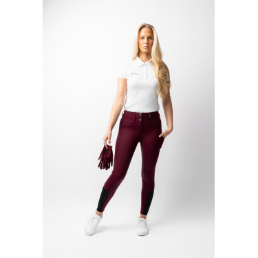 Pantalón de equitación Horze Evelyn de asiento completo para mujer Port Royale Burdeos Pantalón de equitación Horze Evelyn de asiento completo para mujer Port Royale Burdeos