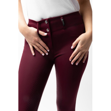 Pantalón de equitación Horze Evelyn de asiento completo para mujer Port Royale Burdeos Pantalón de equitación Horze Evelyn de asiento completo para mujer Port Royale Burdeos