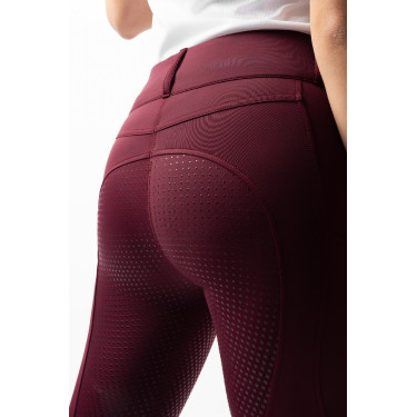Pantalón de equitación Horze Evelyn de asiento completo para mujer Port Royale Burdeos Pantalón de equitación Horze Evelyn de asiento completo para mujer Port Royale Burdeos