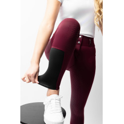 Pantalón de equitación Horze Evelyn de asiento completo para mujer Port Royale Burdeos Pantalón de equitación Horze Evelyn de asiento completo para mujer Port Royale Burdeos