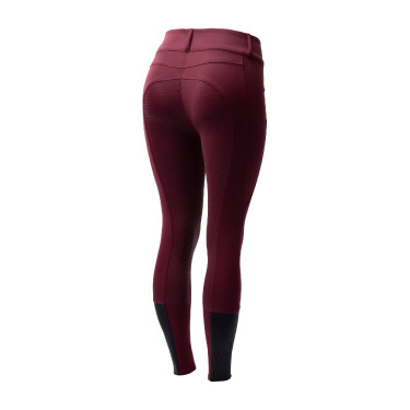 Pantalón de equitación Horze Evelyn de asiento completo para mujer Port Royale Burdeos Pantalón de equitación Horze Evelyn de asiento completo para mujer Port Royale Burdeos