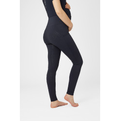 Leggings de maternidad Horze Ginny grip de asiento completo con bolsillos para teléfono Azul marino
