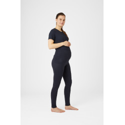 Leggings de maternidad Horze Ginny grip de asiento completo con bolsillos para teléfono Azul marino