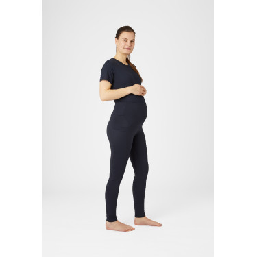 Leggings de maternidad Horze Ginny grip de asiento completo con bolsillos para teléfono Azul marino