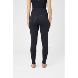 Leggings de maternidad Horze Ginny grip de asiento completo con bolsillos para teléfono Azul marino
