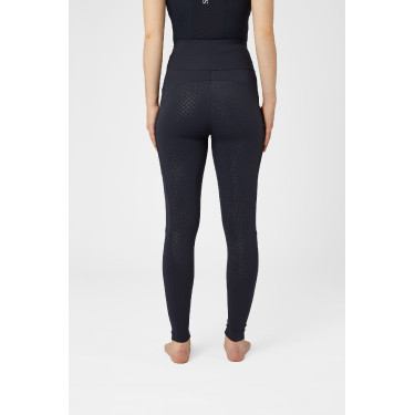 Leggings de maternidad Horze Ginny grip de asiento completo con bolsillos para teléfono Azul marino