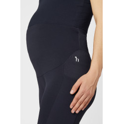 Leggings de maternidad Horze Ginny grip de asiento completo con bolsillos para teléfono Azul marino