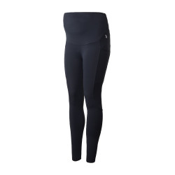 Leggings de maternidad Horze Ginny grip de asiento completo con bolsillos para teléfono Azul marino