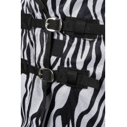 Cubre-moscas Horze Defender con solapa en el vientre Cebra Motifs
