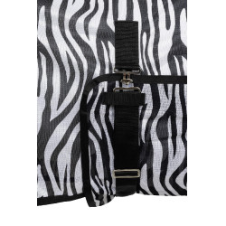 Cubre-moscas Horze Defender con solapa en el vientre Cebra Motifs