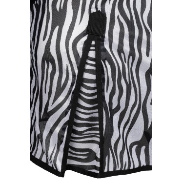 Cubre-moscas Horze Defender con solapa en el vientre Cebra Motifs