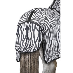 Manta antimoscas Horze Defender Cebra Motifs Manta antimoscas Horze Defender Cebra Motifs