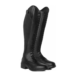 Botas de equitación con cordones para mujer Horze Negro Botas de equitación con cordones para mujer Horze Negro