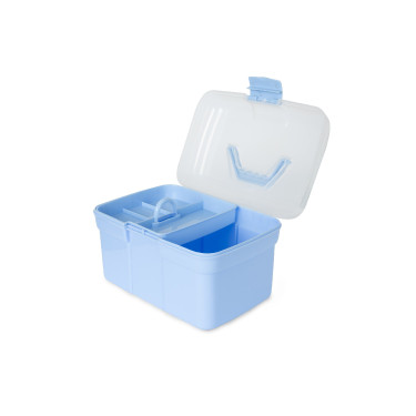 Caja y cepillos de limpieza Horze para niños Aire libre Azul