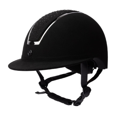 Casco de equitación Solara II Horze Negro / negro Casco de equitación Solara II Horze Negro / negro