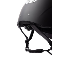 Casco de equitación adorno de cristal Horze Arix II Negro / plata