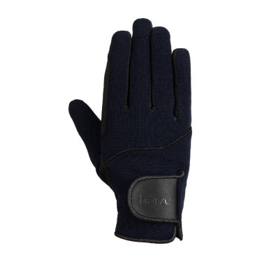 Guantes de equitación para mujer Horze Mayla Winter Azul marino oscuro