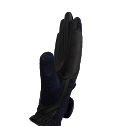 Guantes de equitación para mujer Horze Mayla Winter Azul marino oscuro