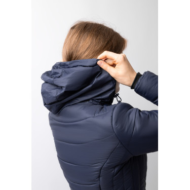 Chaqueta de equitación acolchada Horze Astrid para mujer Azul polar Azul marino Chaqueta de equitación acolchada Horze Astrid para mujer Azul polar Azul marino