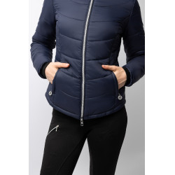 Chaqueta de equitación acolchada Horze Astrid para mujer Azul polar Azul marino Chaqueta de equitación acolchada Horze Astrid para mujer Azul polar Azul marino
