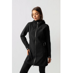 Chaqueta larga Softshell Anna Horze Negro