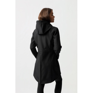 Chaqueta larga Softshell Anna Horze Negro