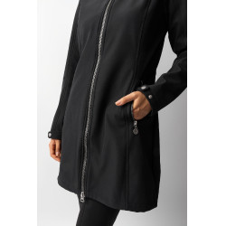 Chaqueta larga Softshell Anna Horze Negro