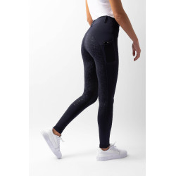 Leggings de agarre integral Horze Dea para mujer Azul marino oscuro