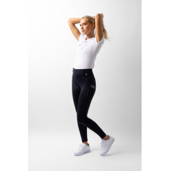 Leggings de agarre integral Horze Dea para mujer Azul marino oscuro
