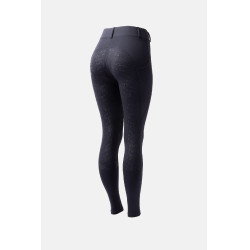 Leggings de agarre integral Horze Dea para mujer Azul marino oscuro