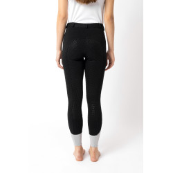 Pantalón de equitación Horze Felicia con culera completa de agarre Negro