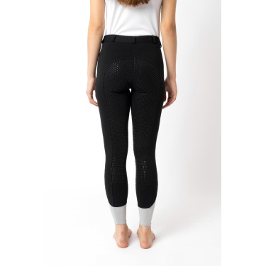 Pantalón de equitación Horze Felicia con culera completa de agarre Negro