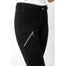Pantalón de equitación Horze Felicia con culera completa de agarre Negro
