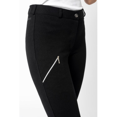 Pantalón de equitación Horze Felicia con culera completa de agarre Negro