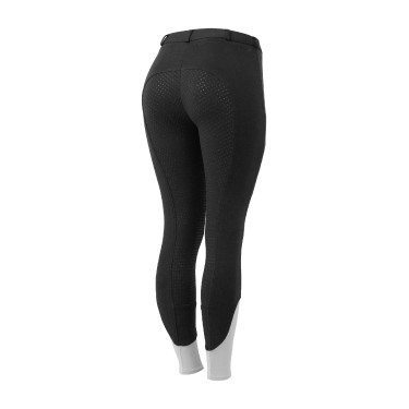 Pantalón de equitación Horze Felicia con culera completa de agarre Negro