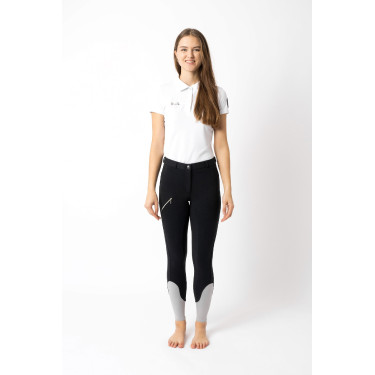 Pantalón de equitación Horze Felicia con culera completa de agarre Azul marino oscuro
