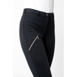 Pantalón de equitación Horze Felicia con culera completa de agarre Azul marino oscuro