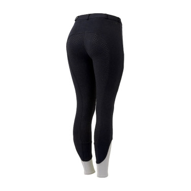 Pantalón de equitación Horze Felicia con culera completa de agarre Azul marino oscuro