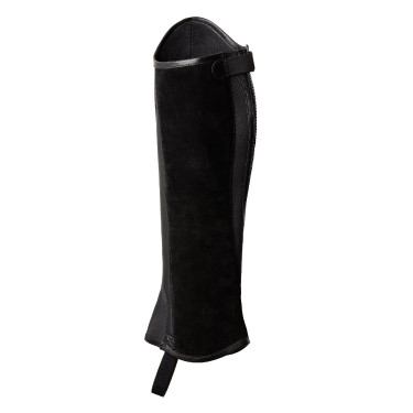 Mini-chaps Horze Wicklow con perforaciones florales Negro Mini-chaps Horze Wicklow con perforaciones florales Negro